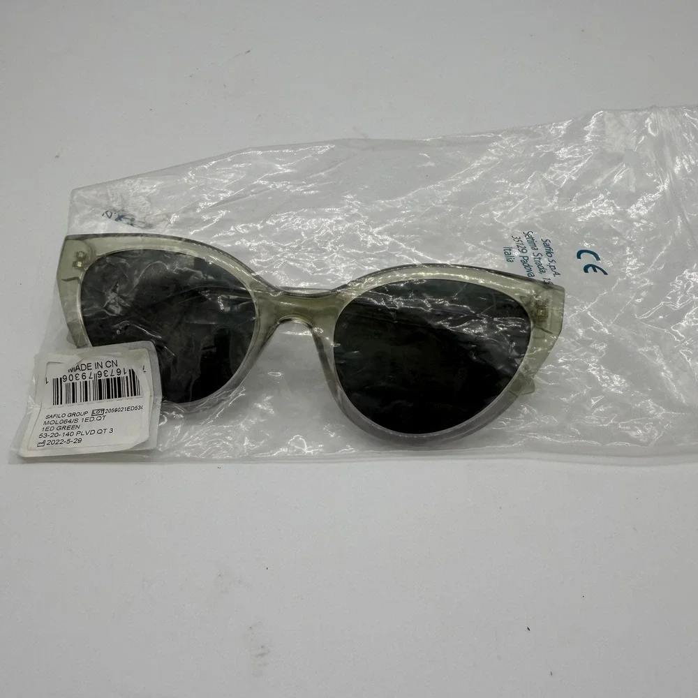 Love Moschino Women MOL064/S Cat Eye‎ Sunglasses Transparent Green 53-20-140